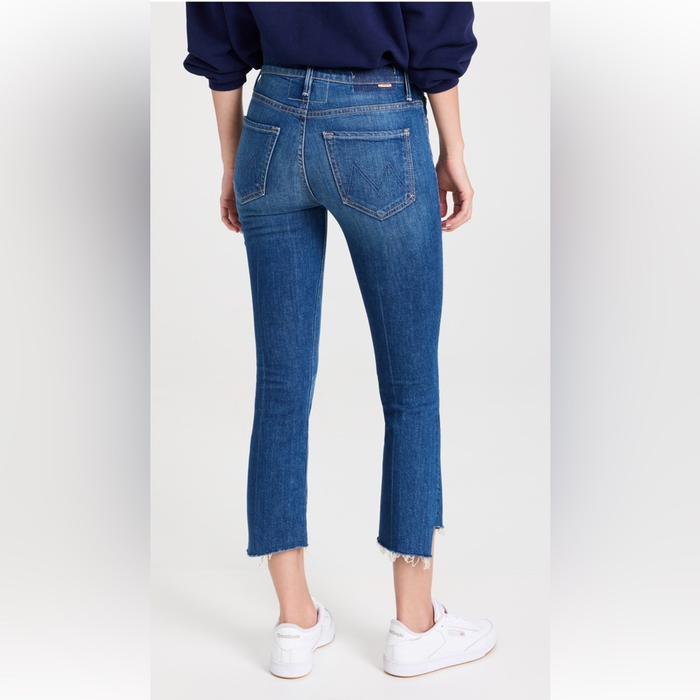 MOTHER The Insider Crop Step Fray Jeans in Bad Reputation, 30